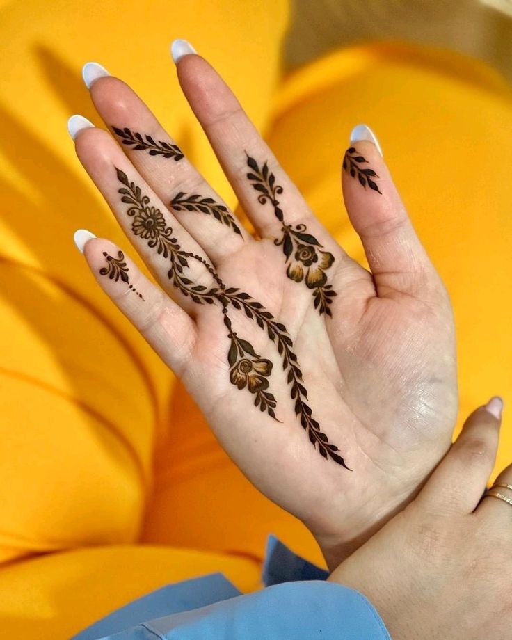 Finger-only Mehndi Designs